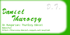 daniel thuroczy business card